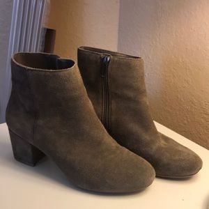 Steve Madden Grey Suede Heeled Boots